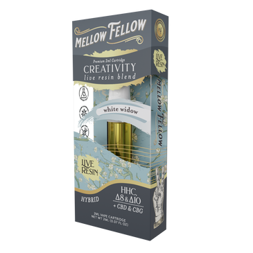 Mellow Fellow - Cartridge - 2ML - Live Resin - Creativity Blend - White Widow