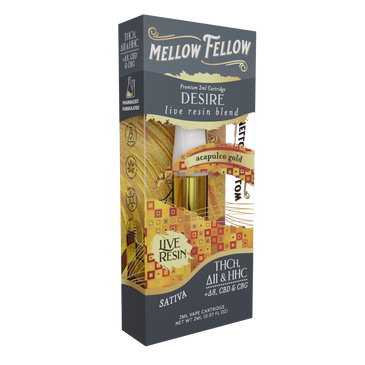 Mellow Fellow - Cartridge - 2ML - Live Resin - Desire Blend - Acapulco Gold