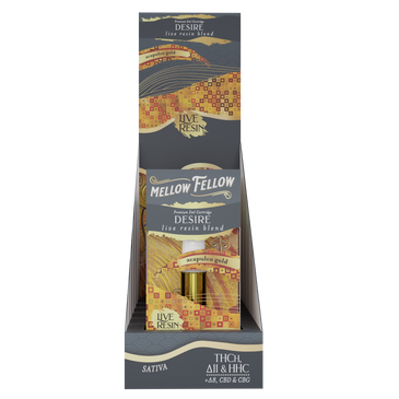 Mellow Fellow - Cartridge - 2ML - Live Resin - Desire Blend - Acapulco Gold