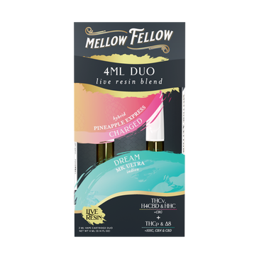 Mellow Felllow - Cartridges - 4ML - Live Resin - Charged + Dream - Pineapple Express/MK Ultra