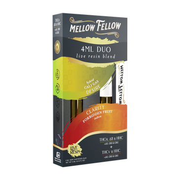 Mellow Felllow - Cartridges - 4ML - Live Resin - Desire + Clarity - Cali Gas/Forbidden Fruit