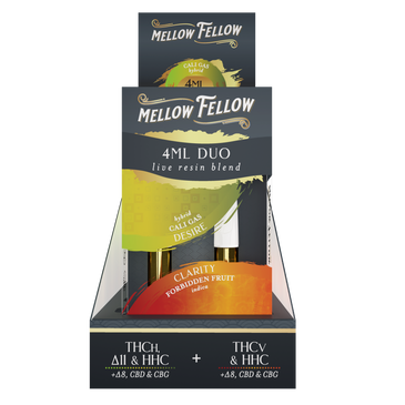 Mellow Felllow - Cartridges - 4ML - Live Resin - Desire + Clarity - Cali Gas/Forbidden Fruit
