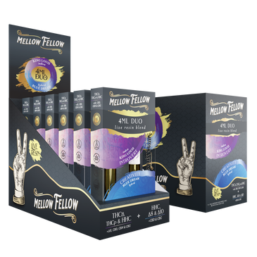 Mellow Felllow - Cartridges - 4ML - Live Resin - Introvert + Creativity - King Louis/Blue Dream