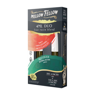 Mellow Felllow - Cartridges - 4ML - Live Resin - Motivation + Recover - Tres Leches/Bubba Kush