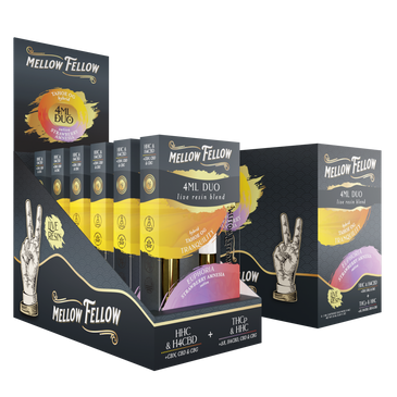 Mellow Felllow - Cartridges - 4ML - Live Resin - Euphoria + Tranquility - Strawberry Amnesia/TahoeOG