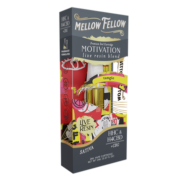 Mellow Fellow - Cartridge - 2ML - Live Resin - Motivation Blend - Tangie