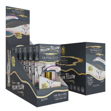 Mellow Fellow - Cartridge - 2ML - Live Resin - Tranquility Blend - White Buffalo