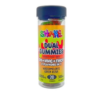 Shake Hemp Dual Gummies D8+HHC+THCP 6000mg (2 Flavors in 1)