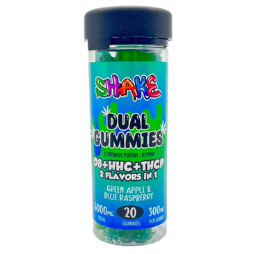 Shake Hemp Dual Gummies D8+HHC+THCP 6000mg (2 Flavors in 1)