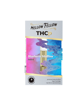 Mellow Fellow - Vape Cartridge - 0.5G - THCp - Blueberry Muffins (Indica) - POP