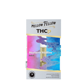 Mellow Fellow - Vape Cartridge - 0.5G - THCp - Blueberry Muffins (Indica) - POP