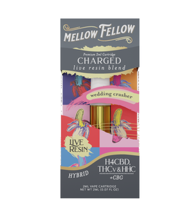 Mellow Fellow - Cartridge - 2ML - Live Resin - Charged Blend - Wedding Crasher