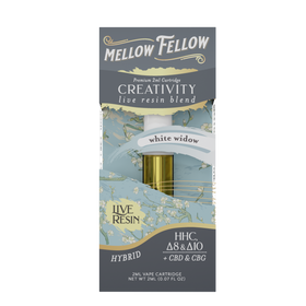 Mellow Fellow - Cartridge - 2ML - Live Resin - Creativity Blend - White Widow