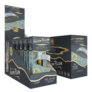 Mellow Fellow - Cartridge - 2ML - Live Resin - Creativity Blend - White Widow