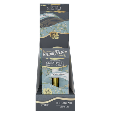 Mellow Fellow - Cartridge - 2ML - Live Resin - Creativity Blend - White Widow