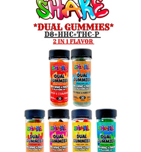 Shake Hemp Dual Gummies D8+HHC+THCP 6000mg (2 Flavors in 1)