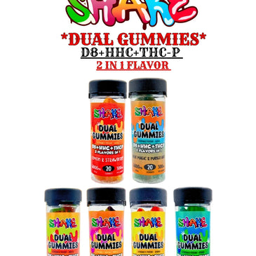 Shake Hemp Dual Gummies D8+HHC+THCP 6000mg (2 Flavors in 1)