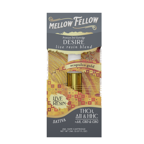 Mellow Fellow - Cartridge - 2ML - Live Resin - Desire Blend - Acapulco Gold