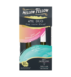 Mellow Felllow - Cartridges - 4ML - Live Resin - Charged + Dream - Pineapple Express/MK Ultra