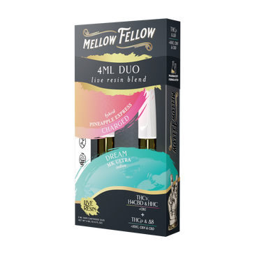 Mellow Felllow - Cartridges - 4ML - Live Resin - Charged + Dream - Pineapple Express/MK Ultra
