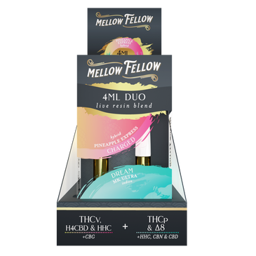 Mellow Felllow - Cartridges - 4ML - Live Resin - Charged + Dream - Pineapple Express/MK Ultra