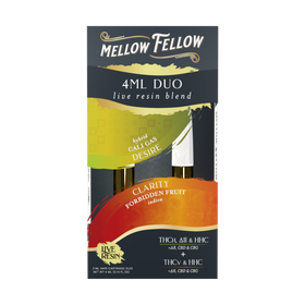 Mellow Felllow - Cartridges - 4ML - Live Resin - Desire + Clarity - Cali Gas/Forbidden Fruit