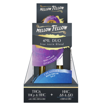 Mellow Felllow - Cartridges - 4ML - Live Resin - Introvert + Creativity - King Louis/Blue Dream