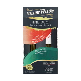Mellow Felllow - Cartridges - 4ML - Live Resin - Motivation + Recover - Tres Leches/Bubba Kush