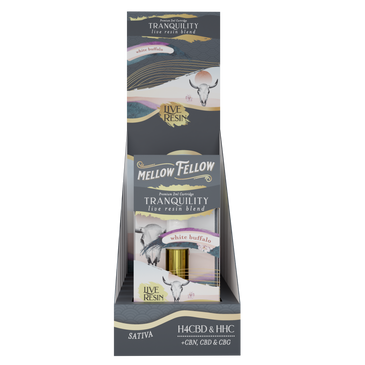 Mellow Fellow - Cartridge - 2ML - Live Resin - Tranquility Blend - White Buffalo
