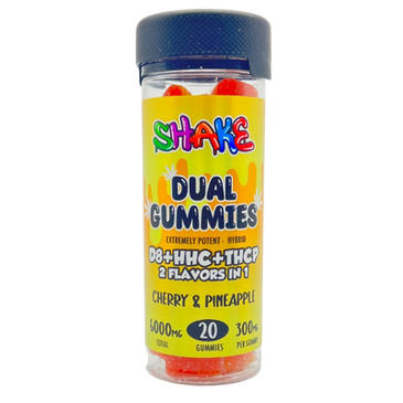 Shake Hemp Dual Gummies D8+HHC+THCP 6000mg (2 Flavors in 1)